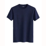 Markup - T-shirt jersey unito cotone Fiammato mercerizzato - col. Blu