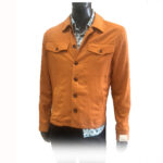 Markup- Over Shirt Jacket con tasche e pattine misto Lino - Ambra