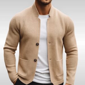 Markup- Blazer maglia F.12 monopetto punto stoffa - Beige